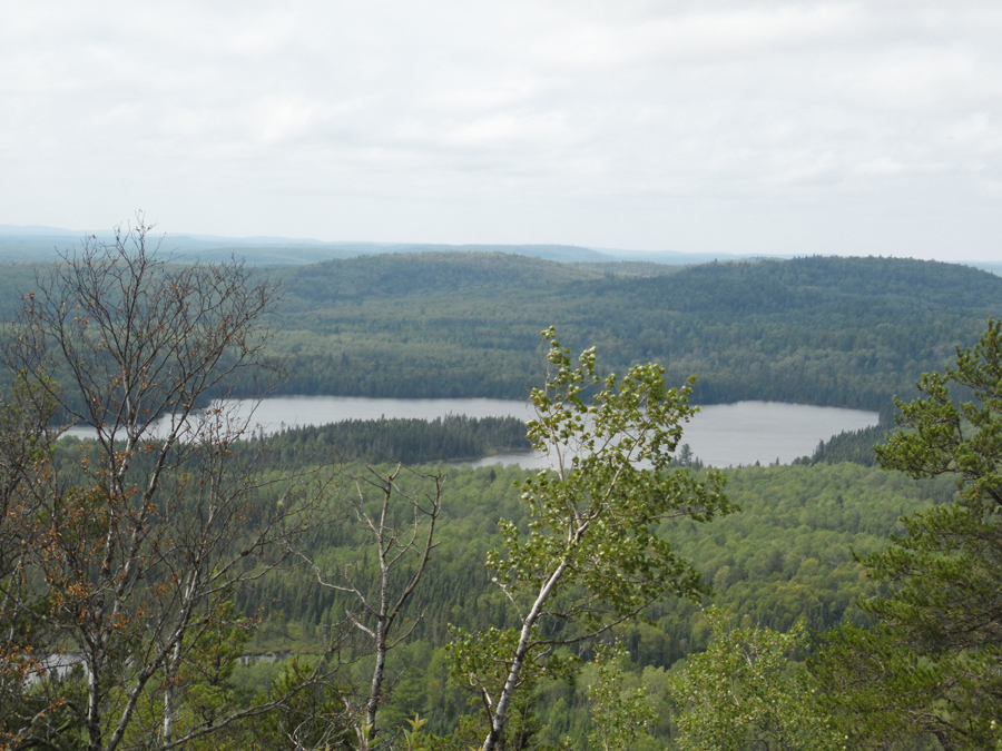 View from summit of Eagle Mountain in Minnesota BWCA